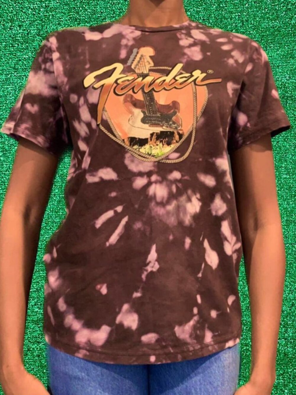 Fender Guitar Graphic Tee Upcycled